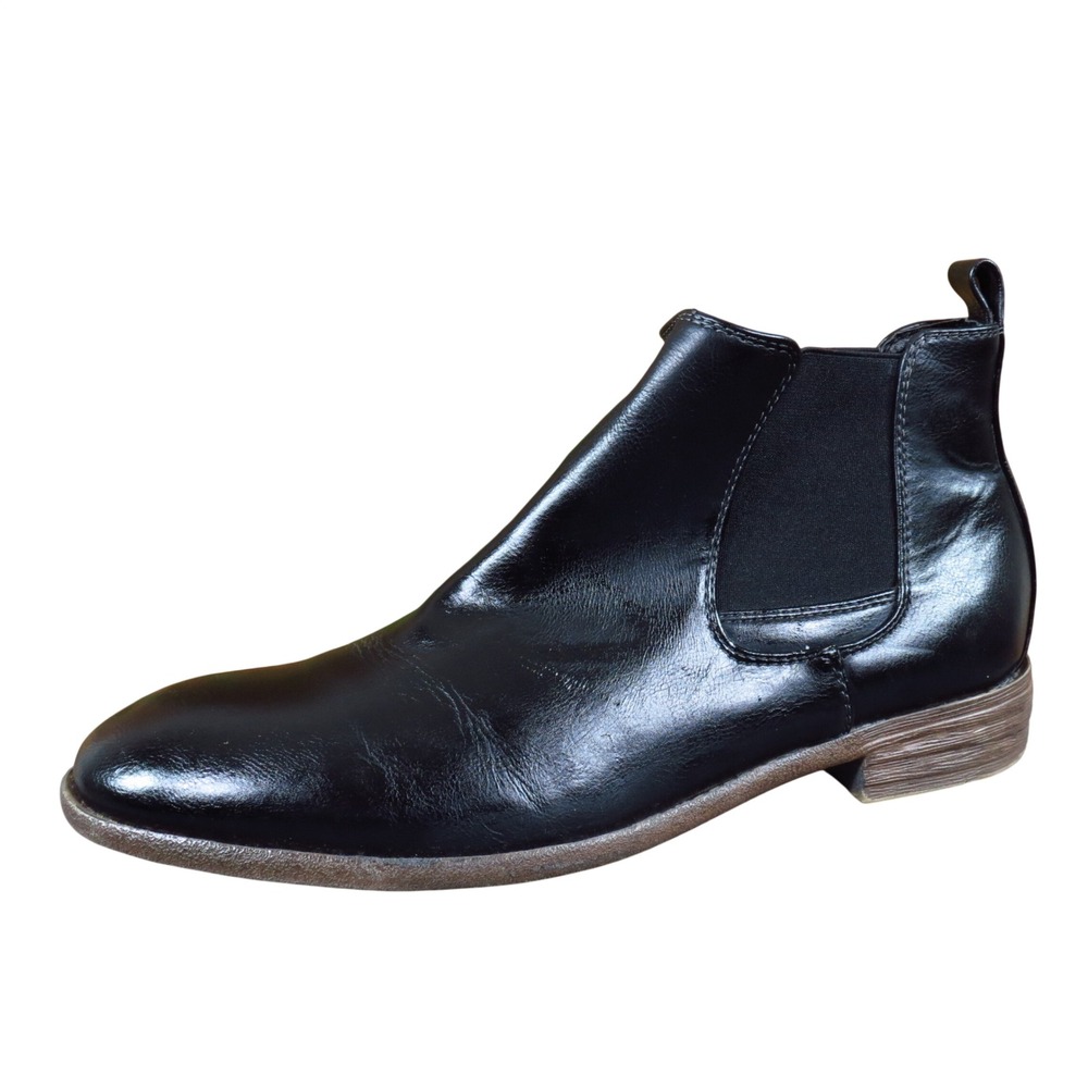 Robert Wayne Oklahoma Mens Chelsea Boots Size 9.5 Dress Formal Black Synthetic